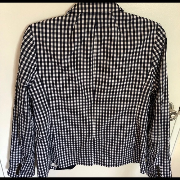 Jcrew gingham navy blazer - Picture 5 of 5